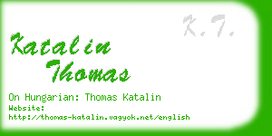 katalin thomas business card